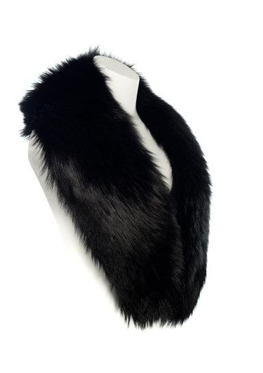 A black fox fur collar designed by MVFURS