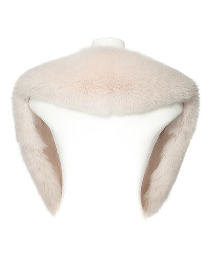 A light pink fox fur collar designed by MVFURS