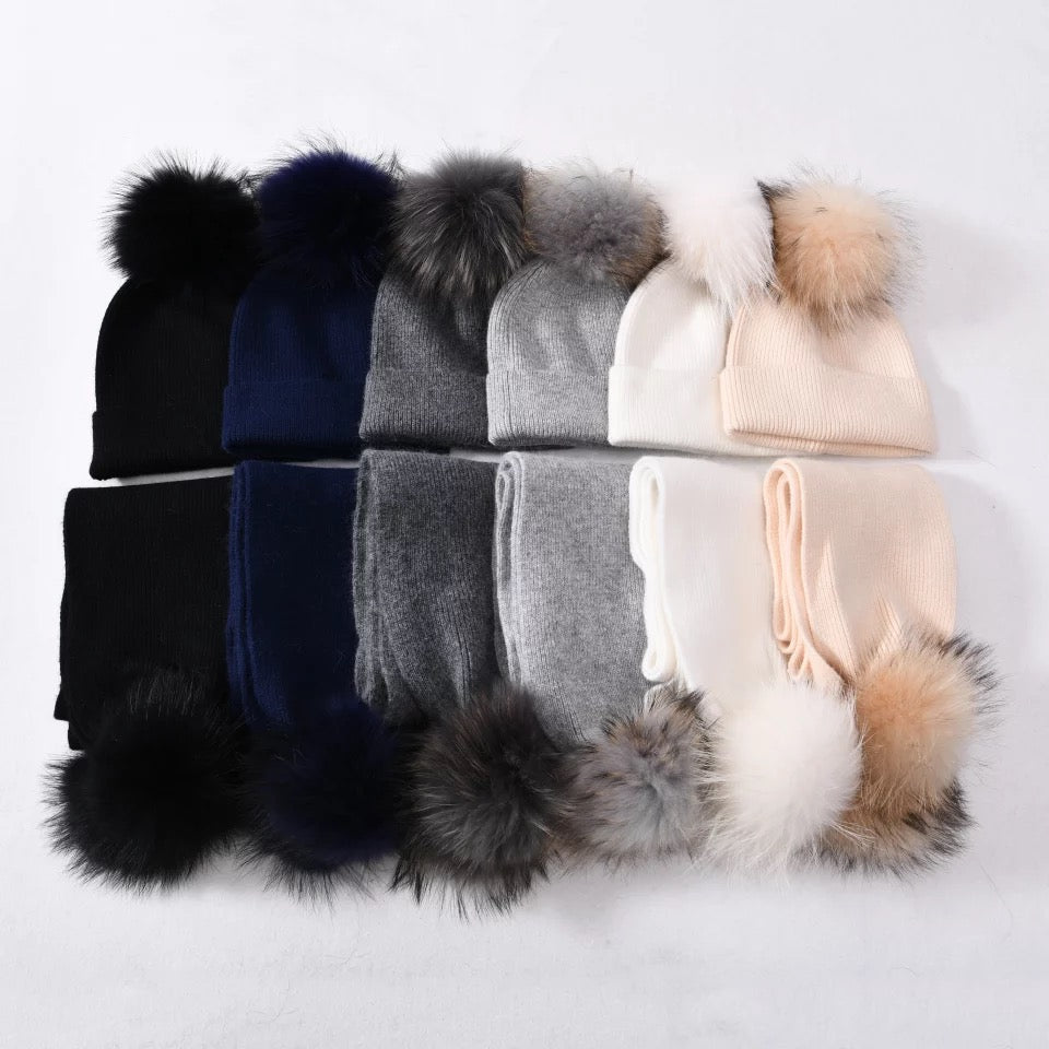 A cashmere fur scarf designed by MVFURSA cashmere fur scarf designed by MVFURS