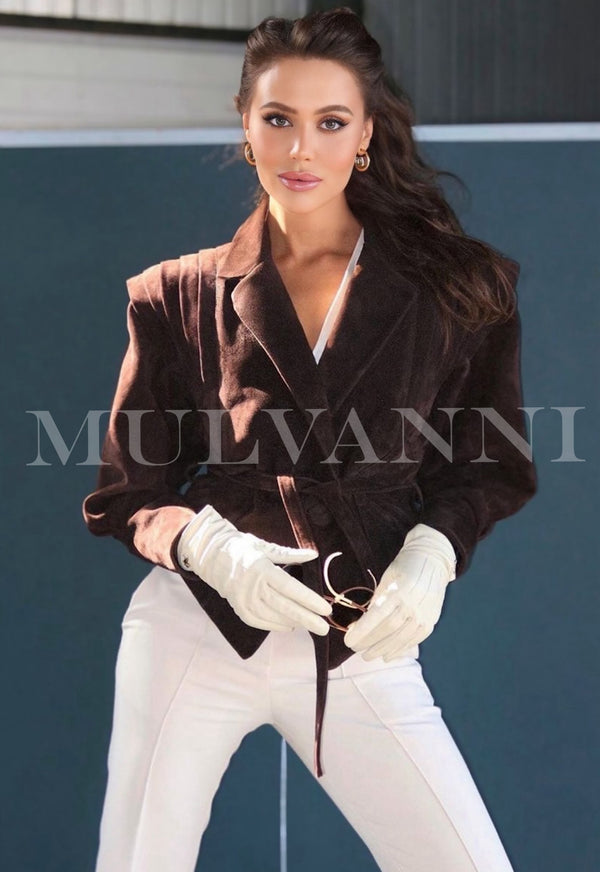 𝐋𝐈𝐌𝐈𝐓𝐄𝐃 𝐄𝐃𝐈𝐓𝐈𝐎𝐍 LIVIA Suede Leather Jacket