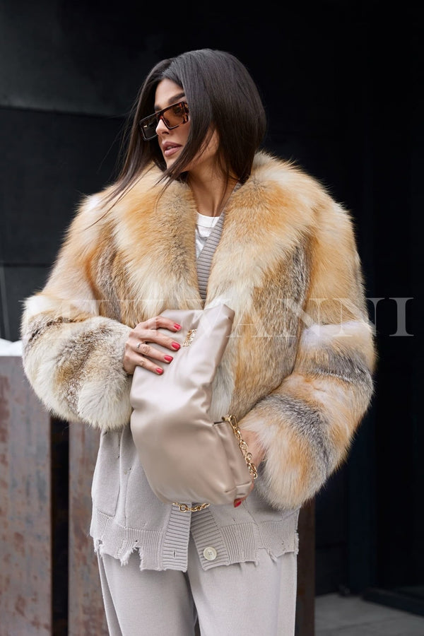 MEDINA Gold Fox Fur Coat