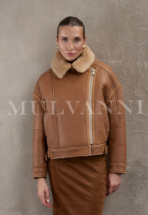 NELA Shearling Bomber Jacket