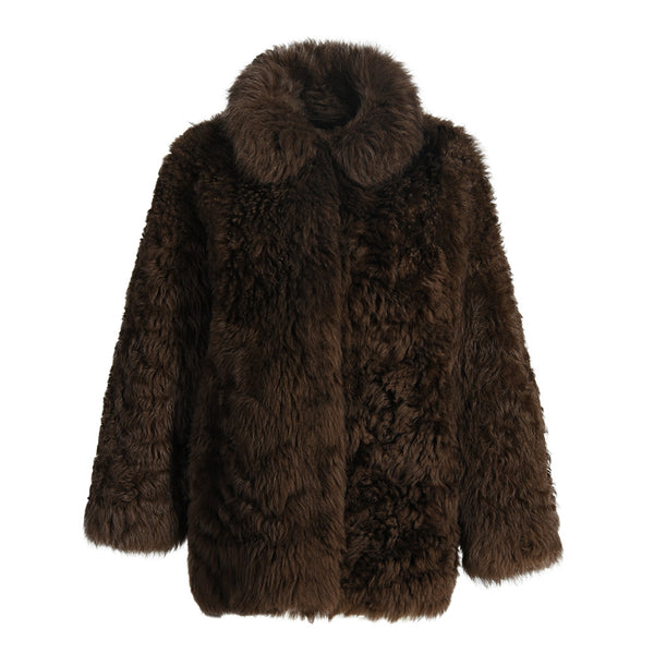 MIELA Brown Shearling Coat