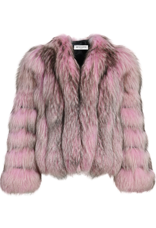 Pink Fox Fur Coat