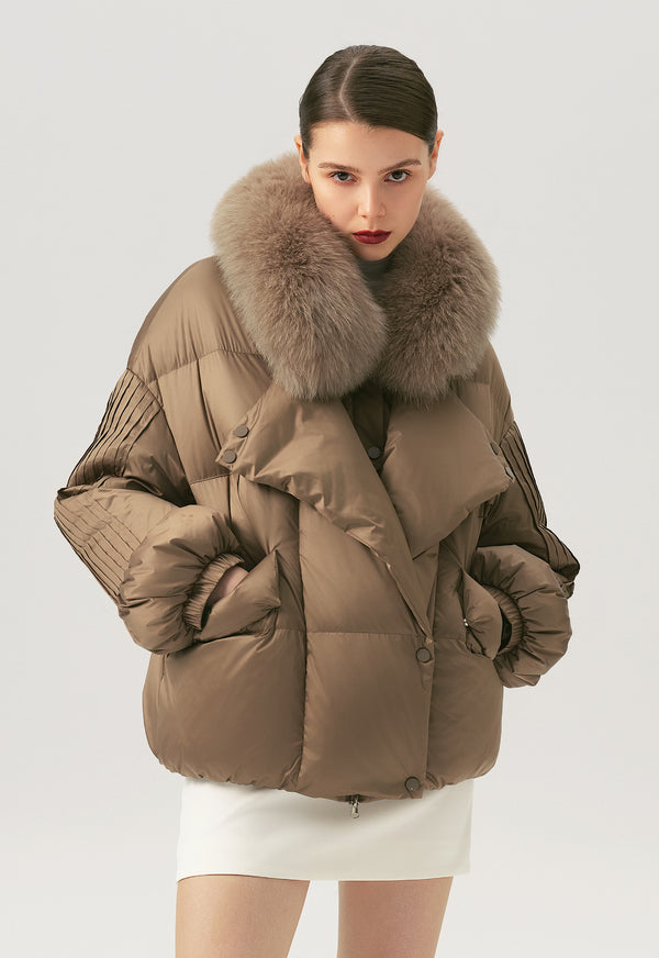 Parka en duvet AMBER avec fourrure