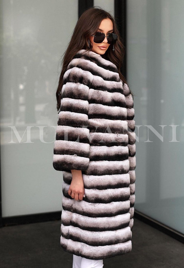 Genuine Rex Rabbit Fur Coat