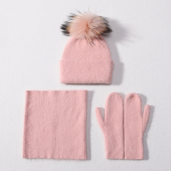 3 Piece Pink Cashmere Set