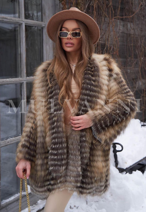 Gold Fox Fur Coat