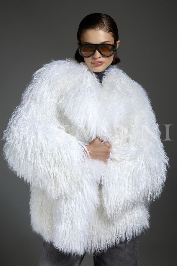 NADI White Mongolian Coat