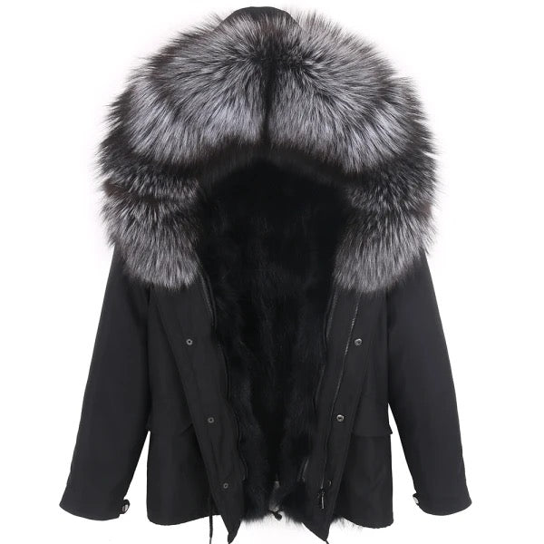 Men Bomber Fur Parka